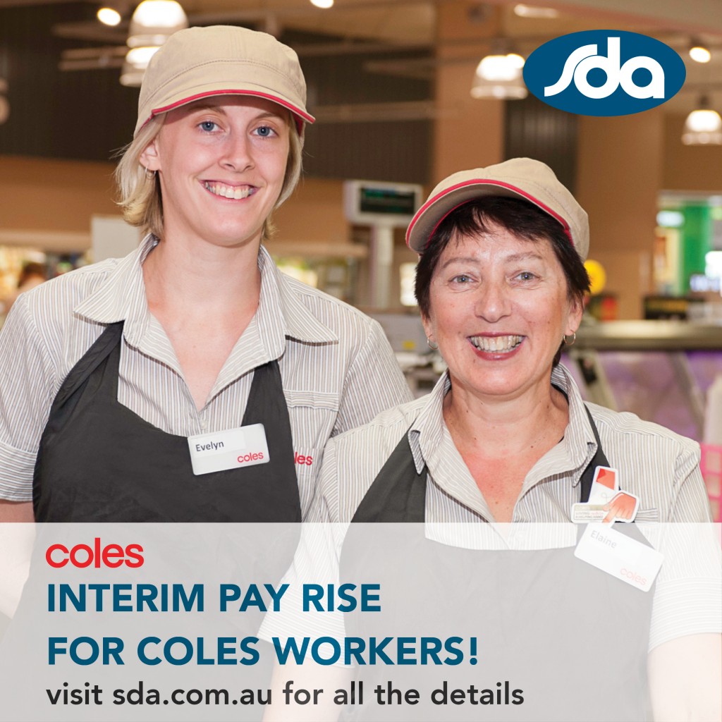 coles interim pay rise